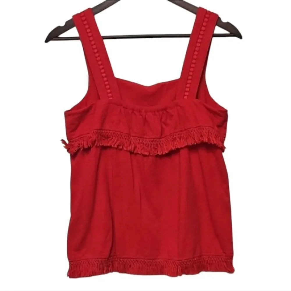 J. Crew Red Sleeveless Top